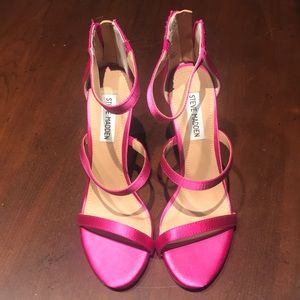 Steve Madden Hot Pink Feelya Heels